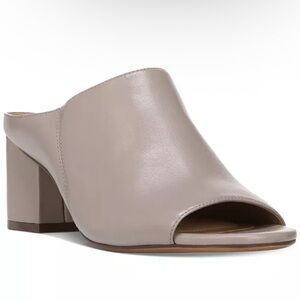 Naturalizer Cyprine Slide Sandals / Open Toe Mules - Taupe Leather